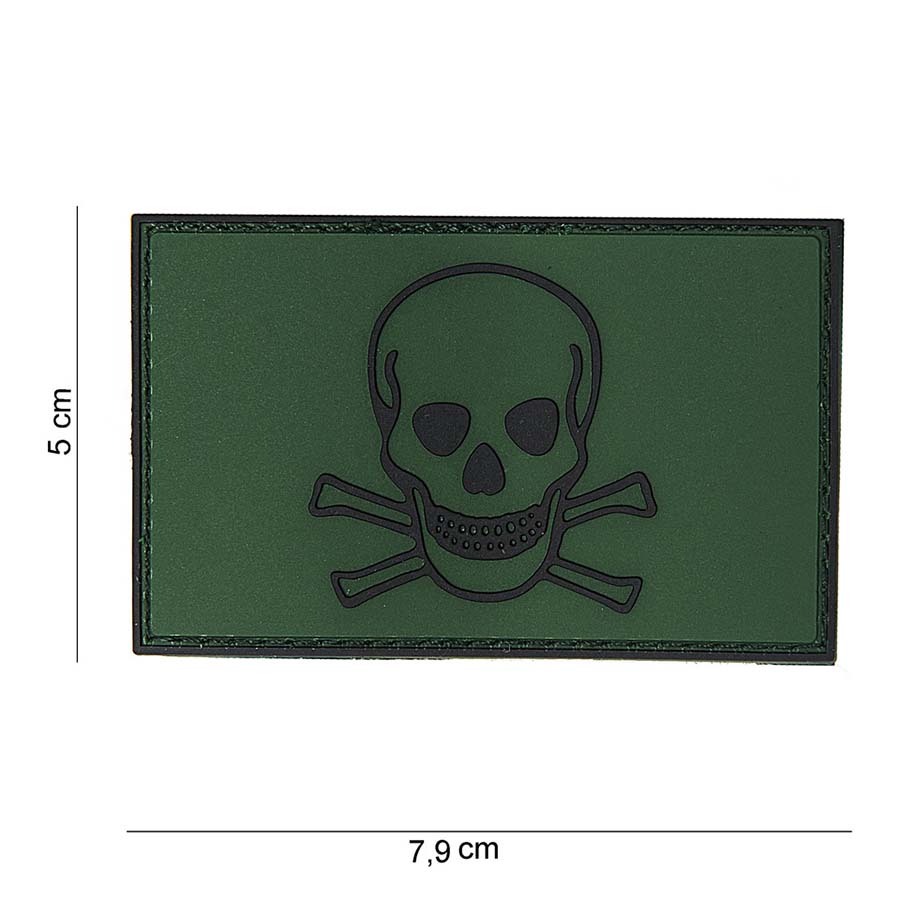 Embleem 3D PVC Skull and Bones #10070