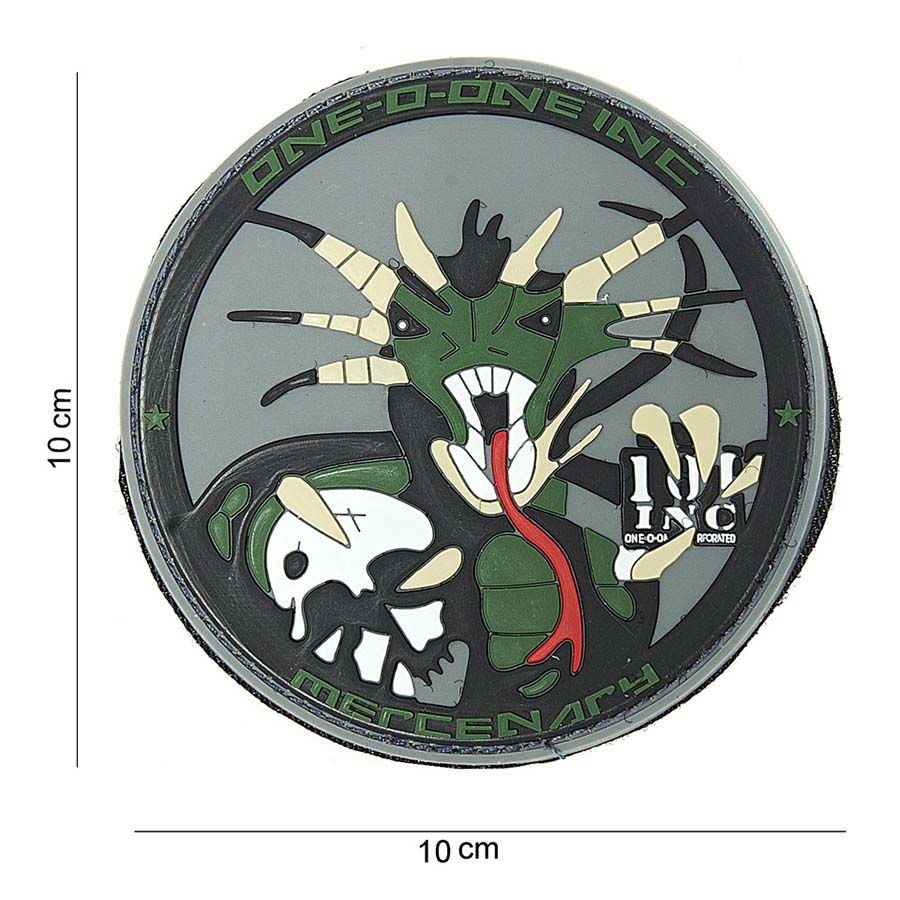 Embleem 3D PVC 101 INC Mercenary #10068