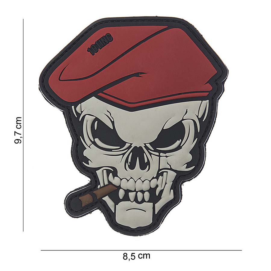 Embleem 3D PVC Skull sigaar #10121