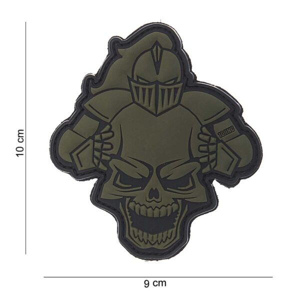 Embleem 3D PVC Knight groen #10107