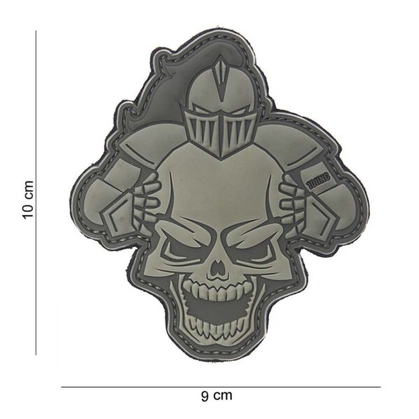 Embleem 3D PVC Knight grijs #10109