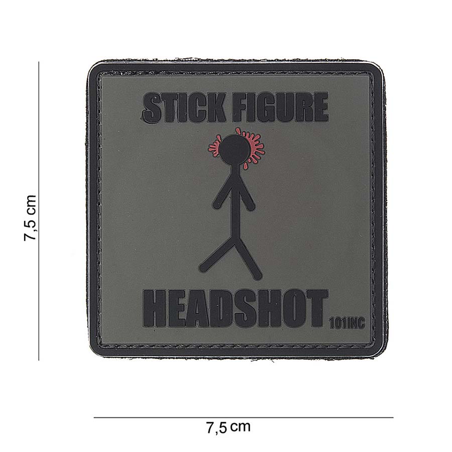 Embleem 3D PVC Stick figure #10055