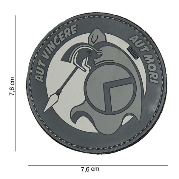 Embleem 3D PVC Spartan aut grijs #14048