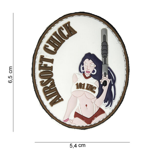 Embleem 3D PVC Airsoft chick #15045