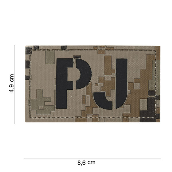 Embleem 3D PVC PJ dig. desert #16107