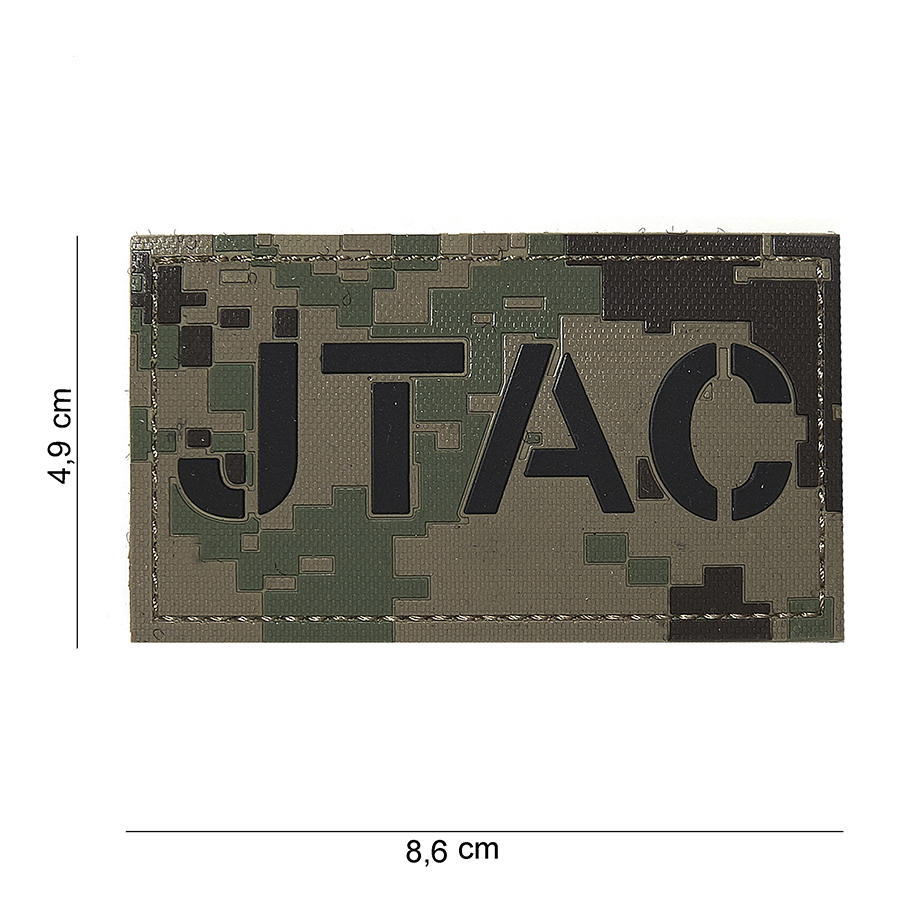 Embleem 3D PVC JTAC dig. woodland #16103
