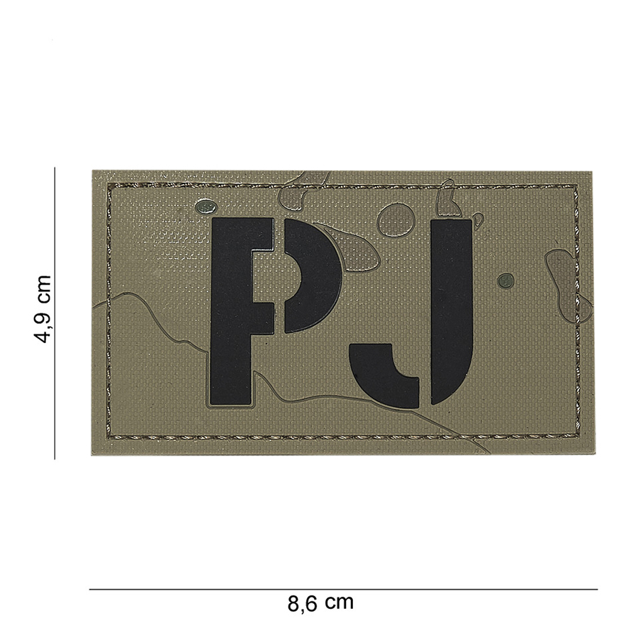 Embleem 3D PVC PJ gevlekt #16106