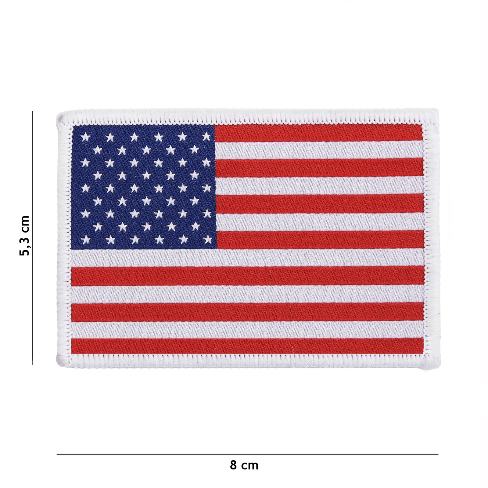 Embleem stof fijn geweven vlag USA #7130