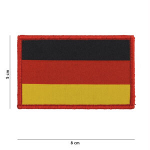 Embleem stof fijn geweven vlag Duitsland #7132