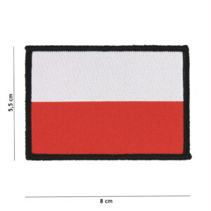 Embleem stof fijn geweven vlag Polen #7127