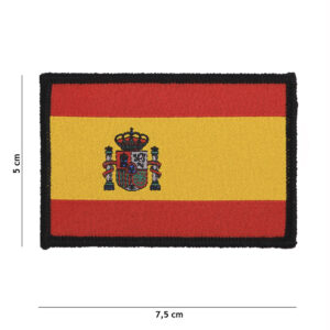 Embleem stof fijn geweven vlag Spanje #7128