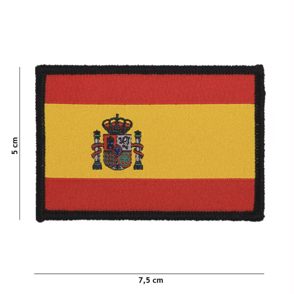 Embleem stof fijn geweven vlag Spanje #7128