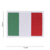 Embleem stof fijn geweven vlag Italië #7126