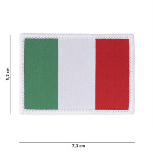 Embleem stof fijn geweven vlag Italië #7126