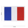 Embleem stof fijn geweven vlag Frankrijk #7125