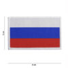 Embleem stof fijn geweven vlag Rusland #7133