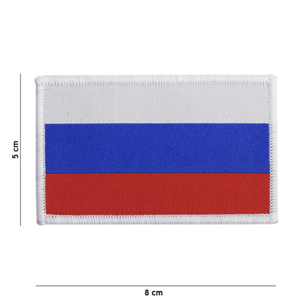 Embleem stof fijn geweven vlag Rusland #7133