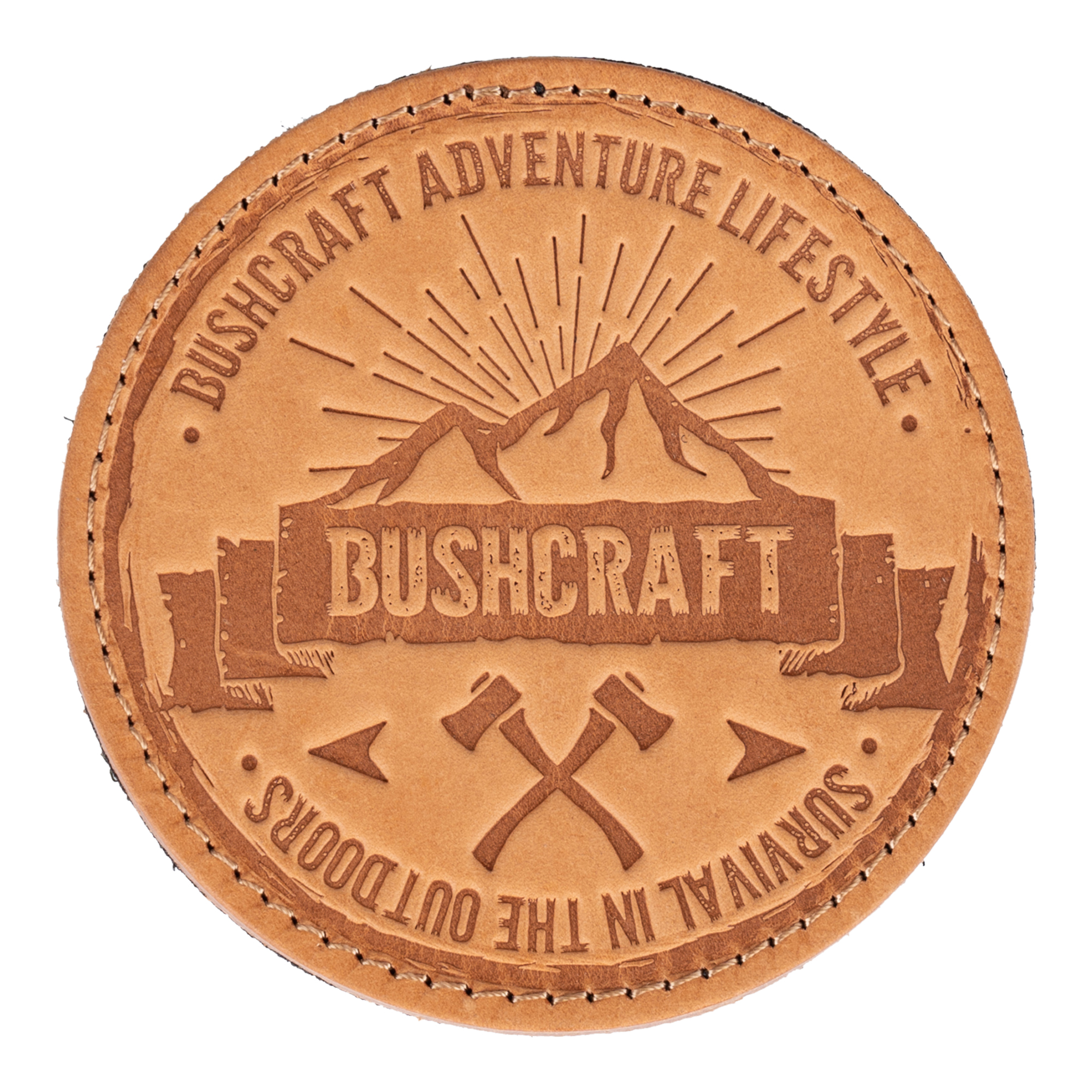 Embleem leer Bushcraft #15087 Embleem leer Bushcraft #15087