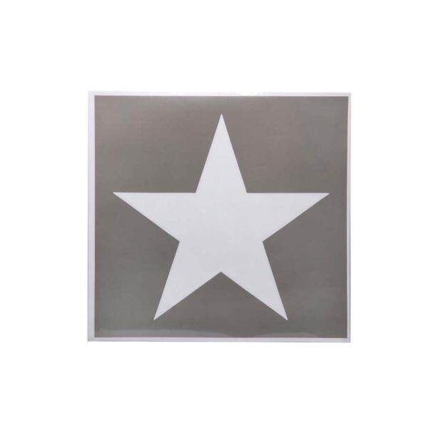 Sjabloon sticker U.S. star middel