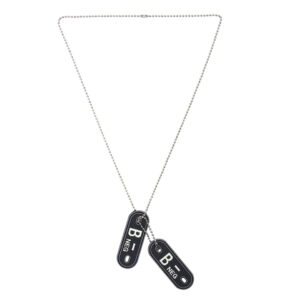 Dog tag PVC Bloedgroep B- negatief