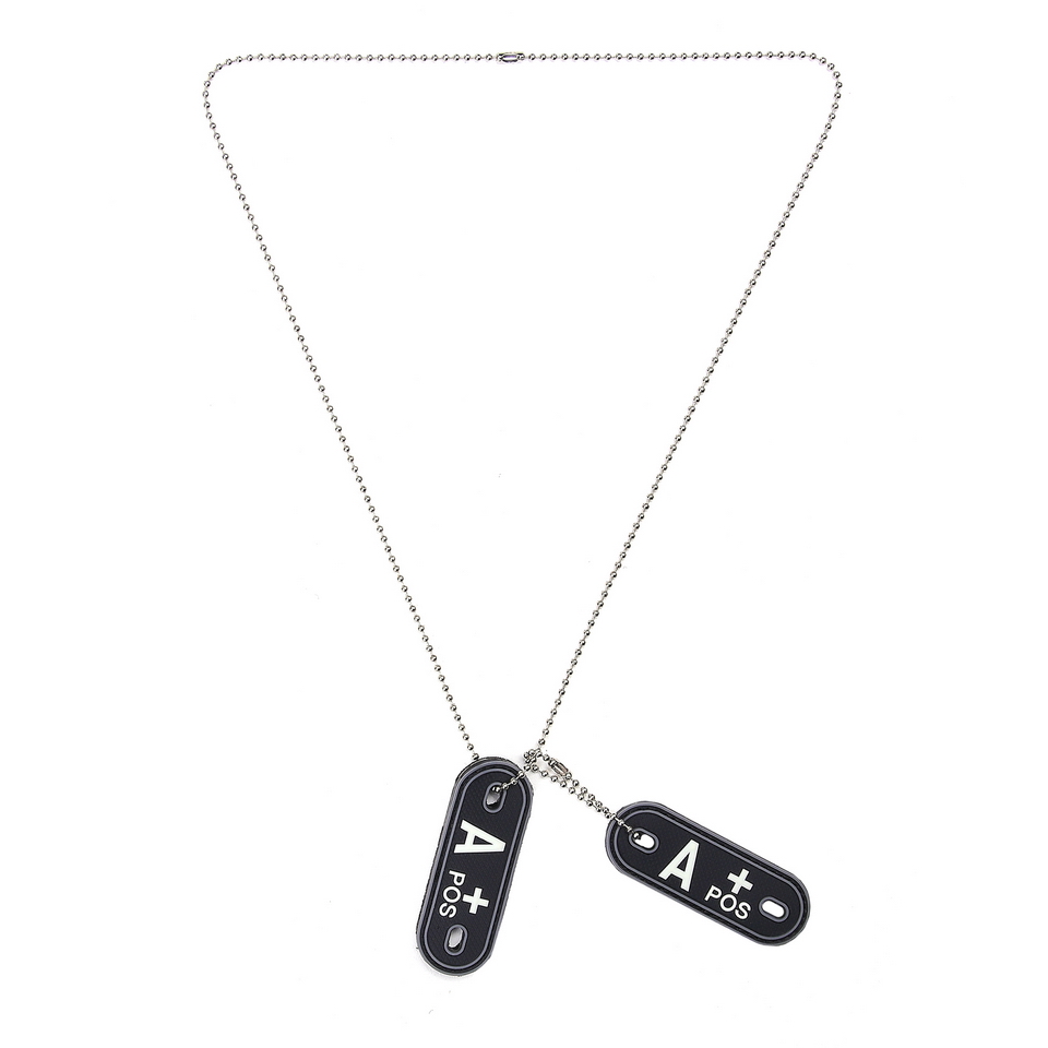 Dog tag PVC Bloedgroep A+ positief Dog tag PVC Bloedgroep A+ positief
