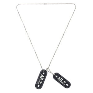 Dog tag PVC Bloedgroep AB+ positief