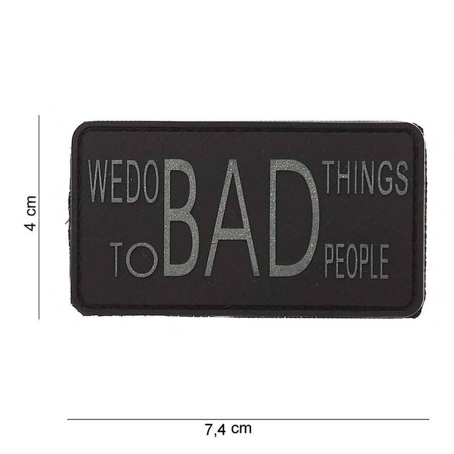 Embleem 3D PVC We do bad things #12015