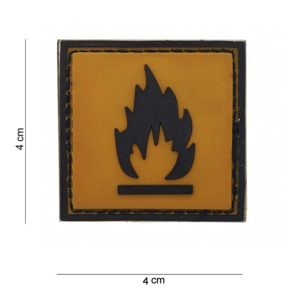 Embleem 3D PVC Flammable #13059