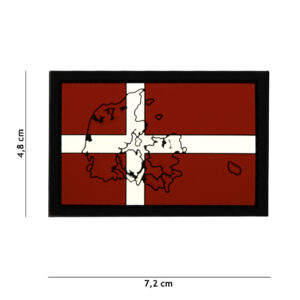 Embleem 3D PVC Denemarken met contour #4131