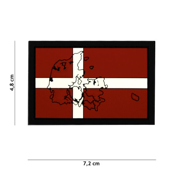 Embleem 3D PVC Denemarken met contour #4131