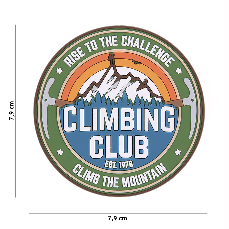 Embleem 3D PVC Climbing Club #23008