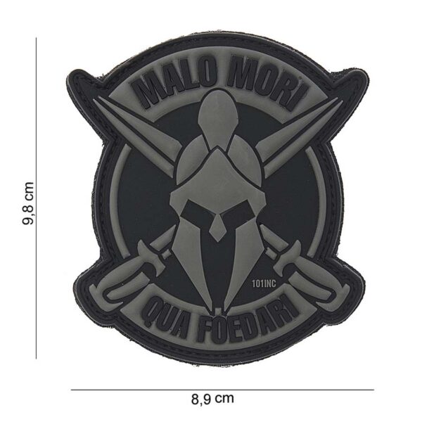 Embleem 3D PVC Malo Mori grijs #10113