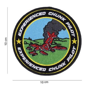 Embleem stof Chunk pilot met klittenband #12030