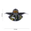 Embleem stof Thirsty pilot met klittenband #13011