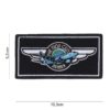 Embleem stof Mile high club met klittenband #13025