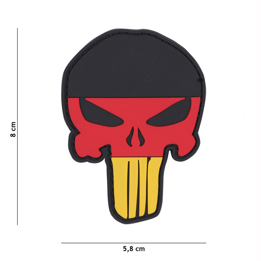 Embleem 3D PVC Punisher Duitsland #9087