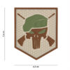 Embleem 3D PVC Commando Punisher coyote #13076