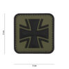 Embleem 3D PVC Duits kruis groen #11109