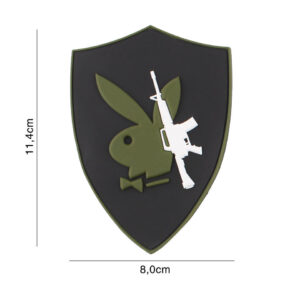 Embleem 3D PVC Playboy gun #5116