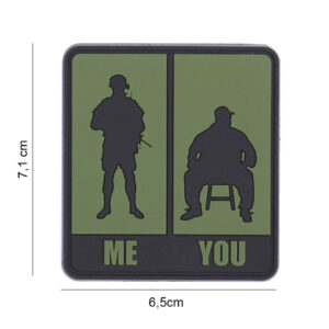 Embleem 3D PVC Me & You groen #8088