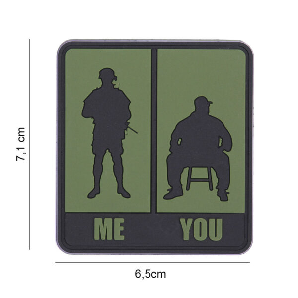 Embleem 3D PVC Me & You groen #8088