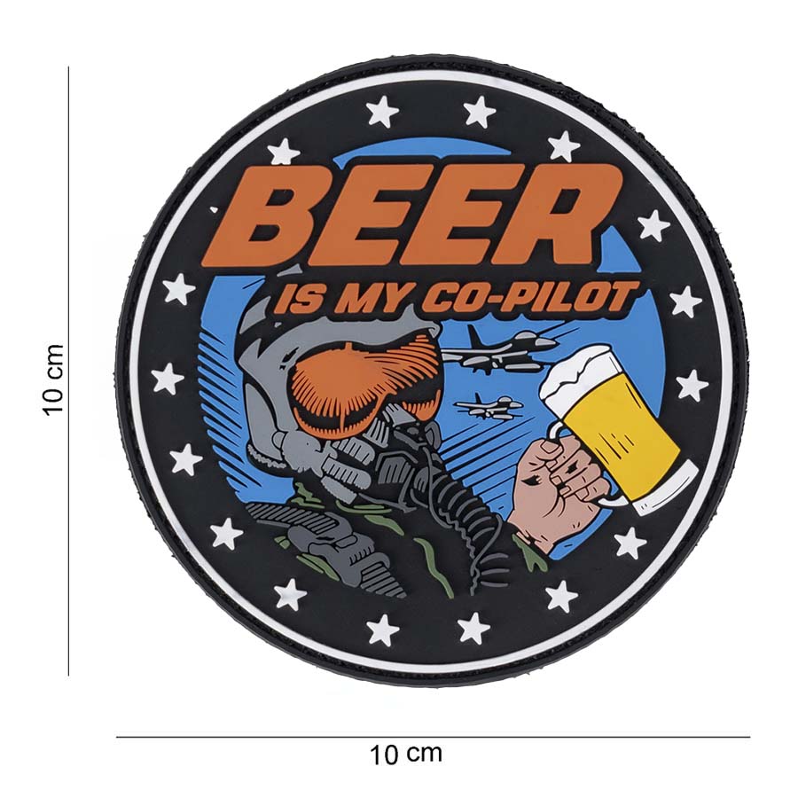 Embleem 3D PVC Beer is my Co-pilot #9064 Embleem 3D PVC Beer is my Co-pilot #9064