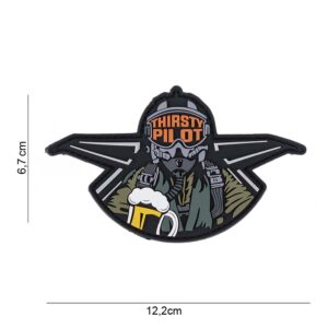 Embleem 3D PVC Thirsty pilot #10021