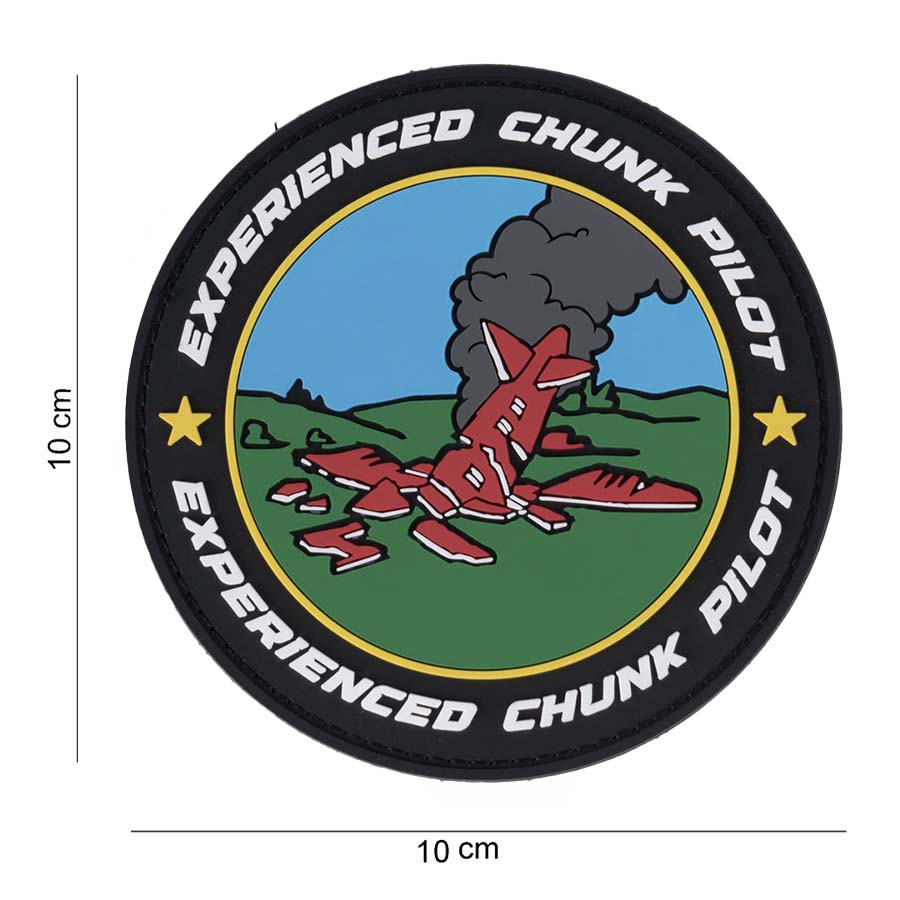 Embleem 3D PVC Chunk pilot #9008 Embleem 3D PVC Chunk pilot #9008