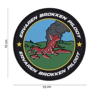 Embleem 3D PVC Brokken piloot #10019