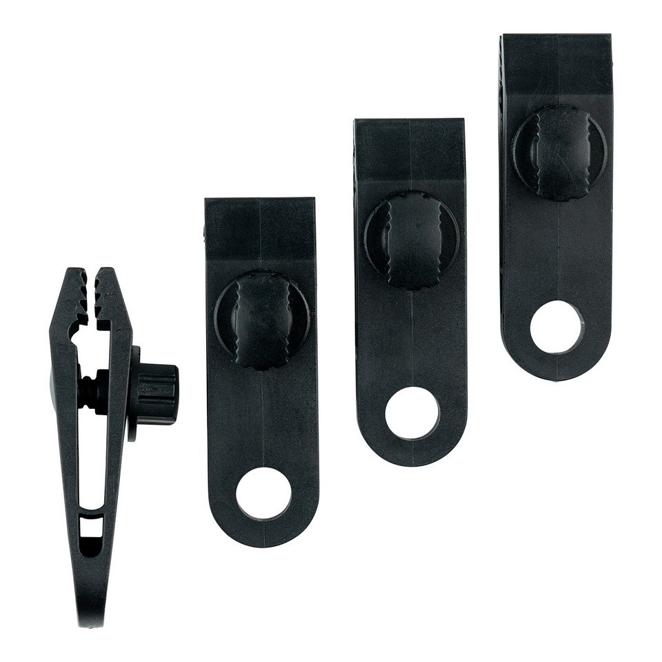 Bevestigings clip zeil/doek set 4st. Bevestigings clip zeil/doek set 4st.