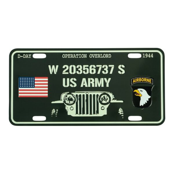 Nummerplaat D-Day Willys