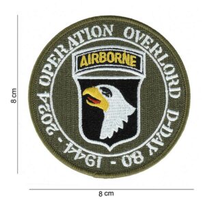 Embleem stof D-Day 80 101st Airborne #7076
