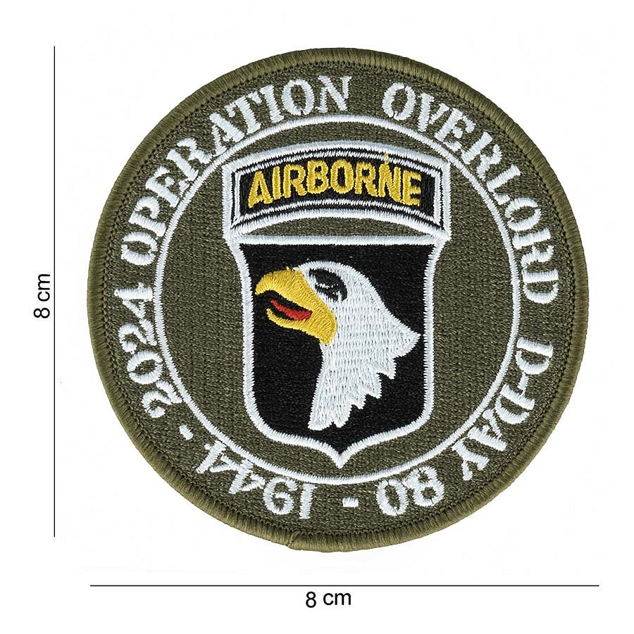 Embleem stof D-Day 80 101st Airborne #7076 Embleem stof D-Day 80 101st Airborne #7076