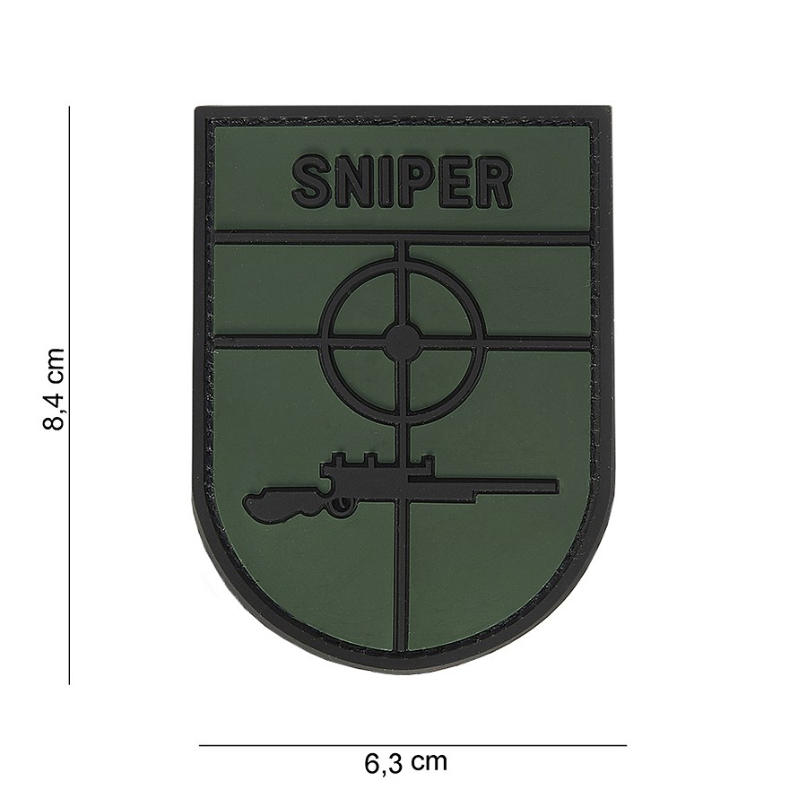 Embleem 3D PVC sniper #10056